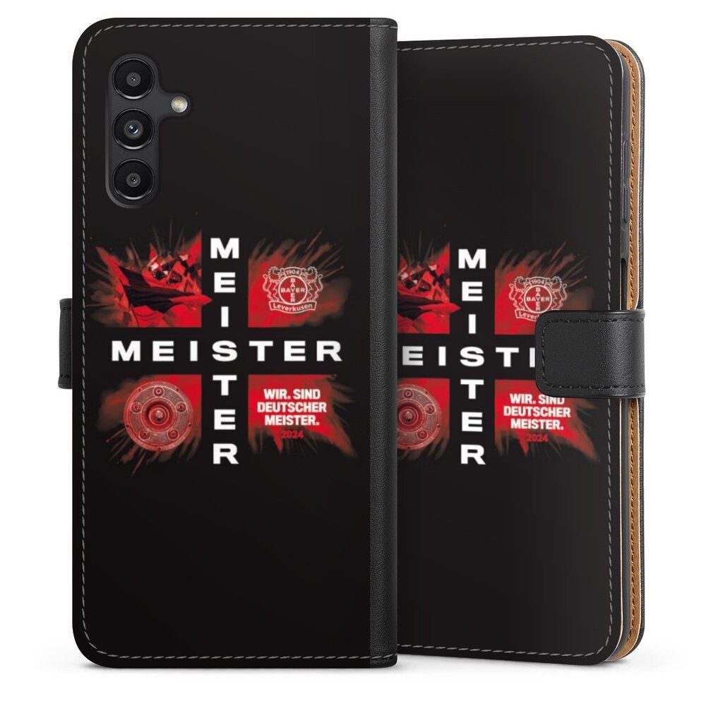 DeinDesign Handyhülle Bayer 04 Leverkusen Meister Offizielles Lizenzprodukt, Samsung Galaxy A13 5G Hülle Handy Flip Case Wallet Cover
