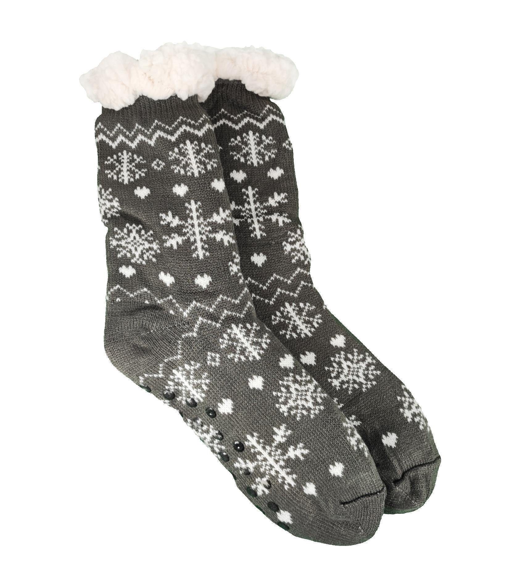 EloModa Kuschelsocken Hüttensocken Kuschelsocken Anti Rutsch Socke, Winter günstig online kaufen