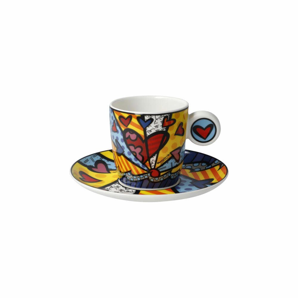 Goebel Espressotasse Romero Britto - A New Day, Fine Bone China