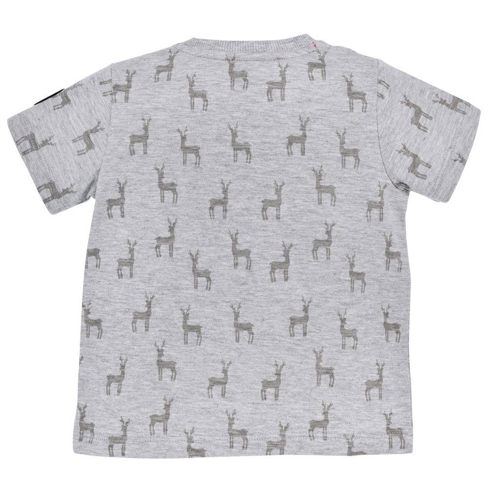 Grey Jungen BONDI Melange T-Shirt 91630, Grey 'Traktor' melang T-Shirt BONDI