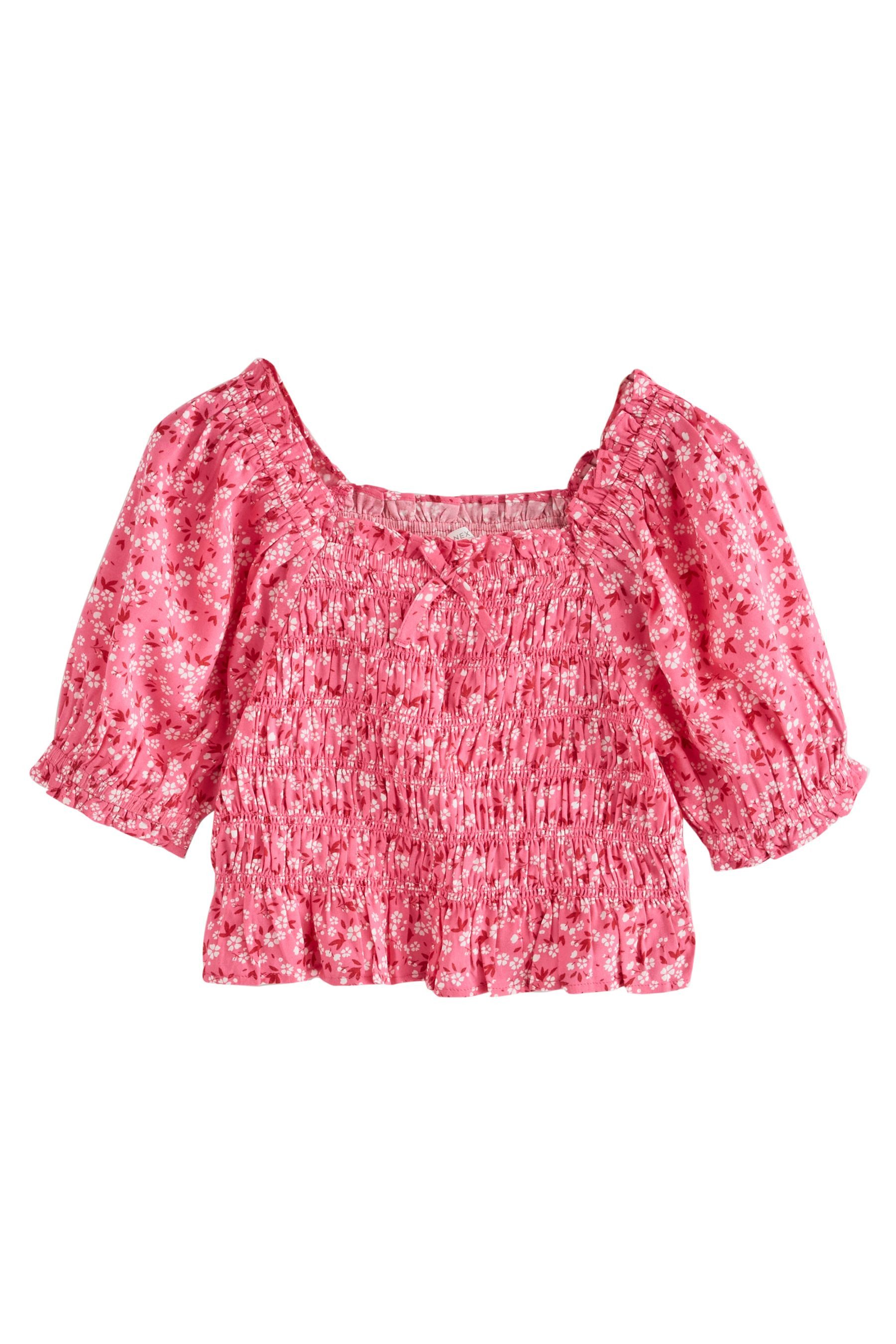 Next Rüschenbluse Gesmokte Bluse (1-tlg)