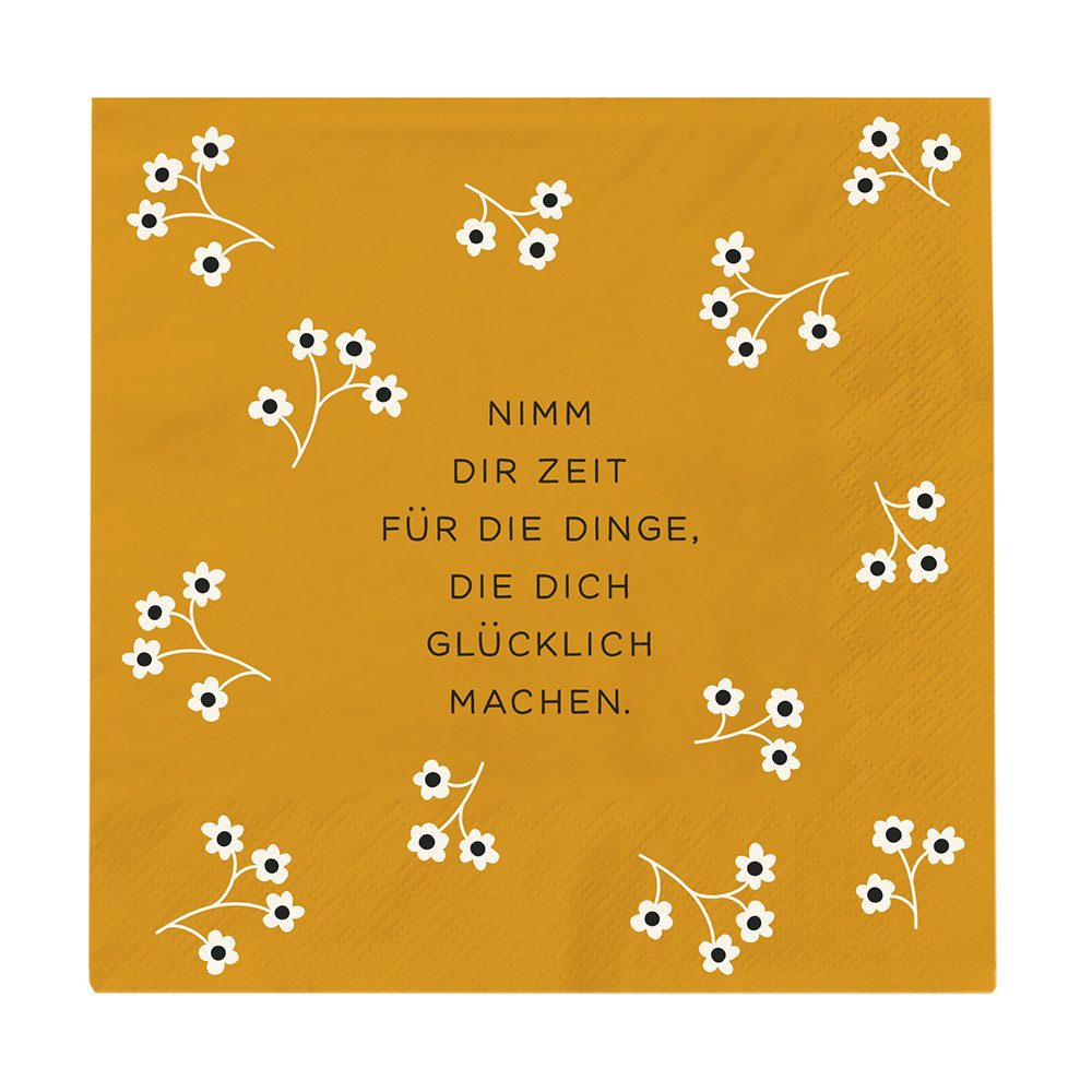 Grafik Werkstatt Papierserviette Grafik-Werkstatt Cocktail-Servietten, (Packung, 20 St., 1 Pack), Farben auf Wasserbasis, Chlorfrei gebleichtes Papier