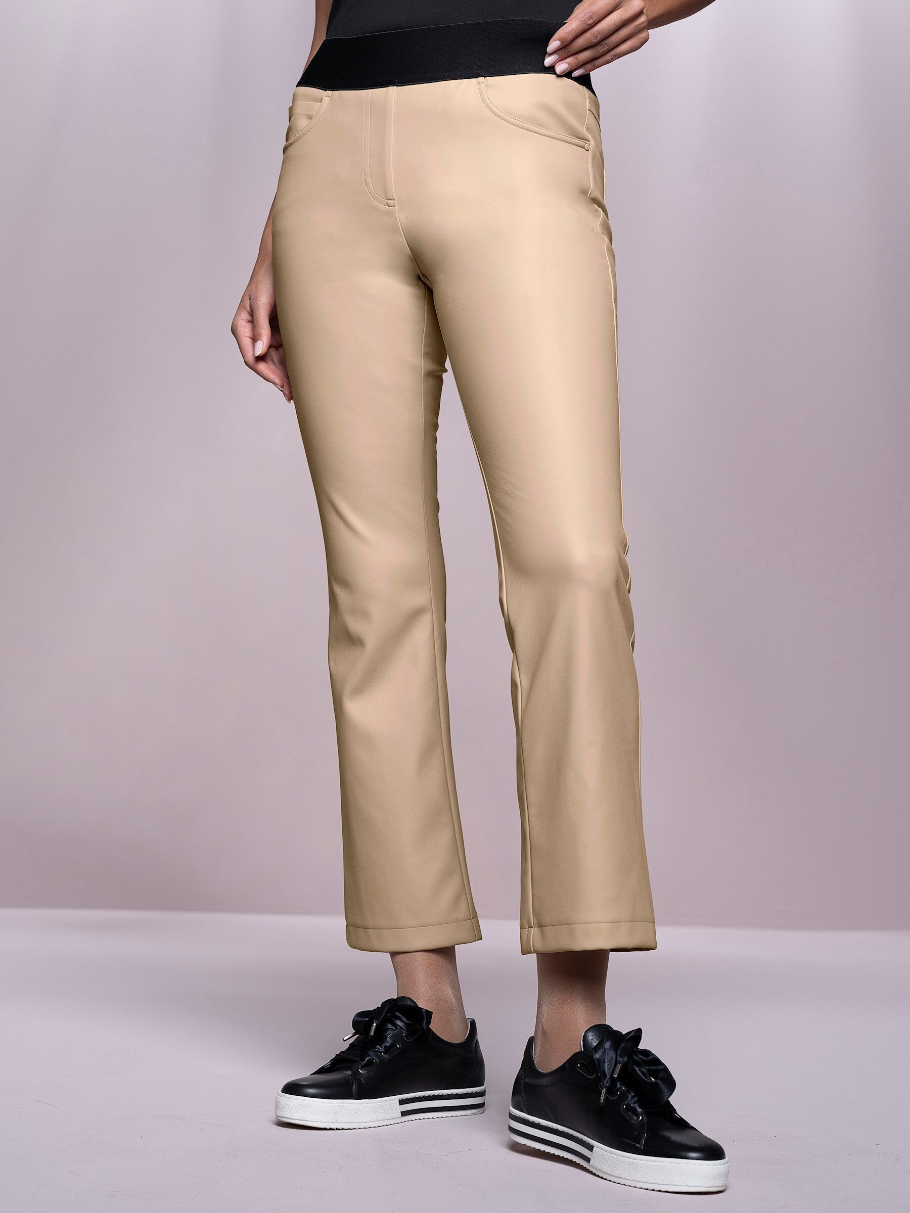 heine Jerseyhose Lederimitat-Hose normal günstig online kaufen