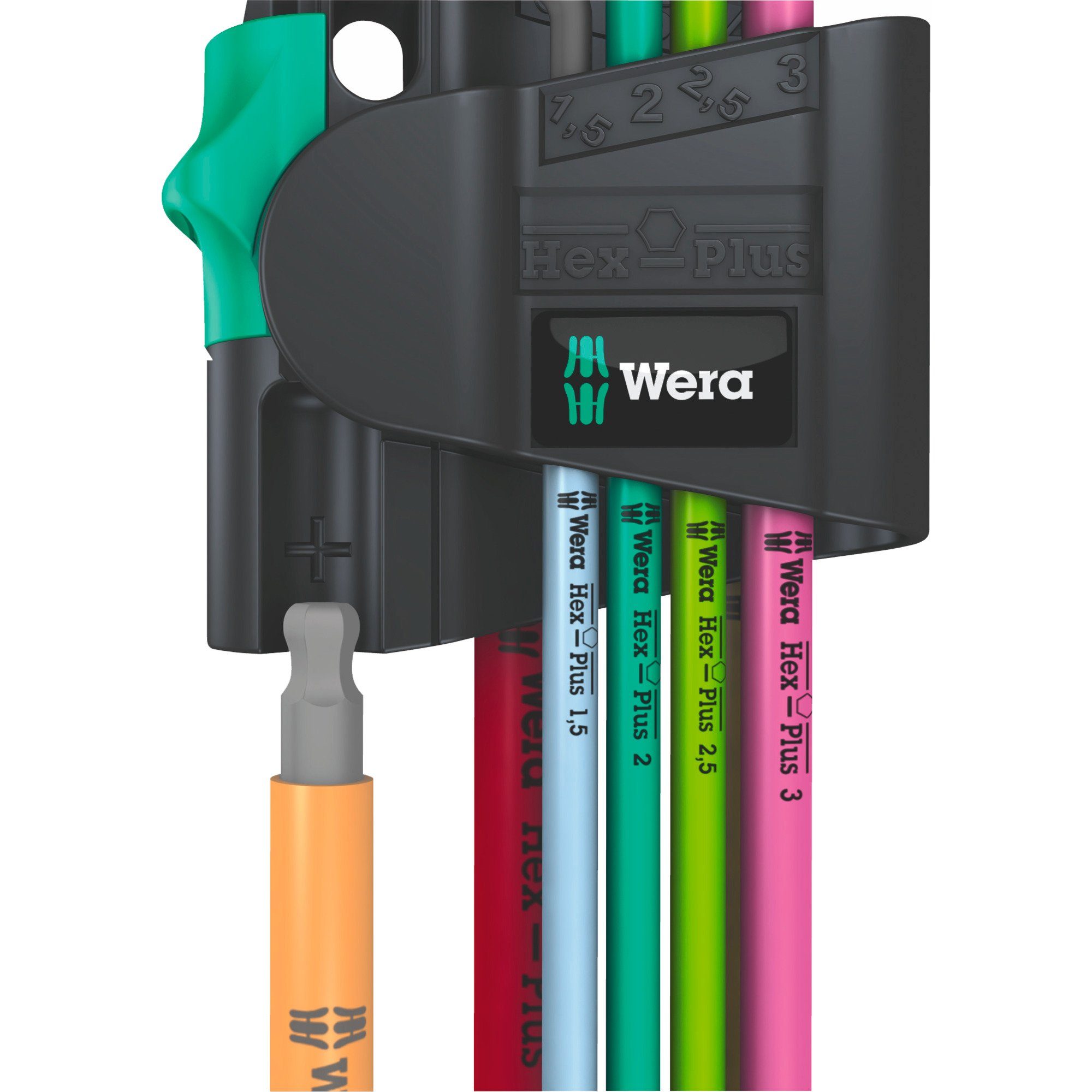 Wera Innensechskantschlüssel Wera 950/7 Hex-Plus Multicolour Magnet 1