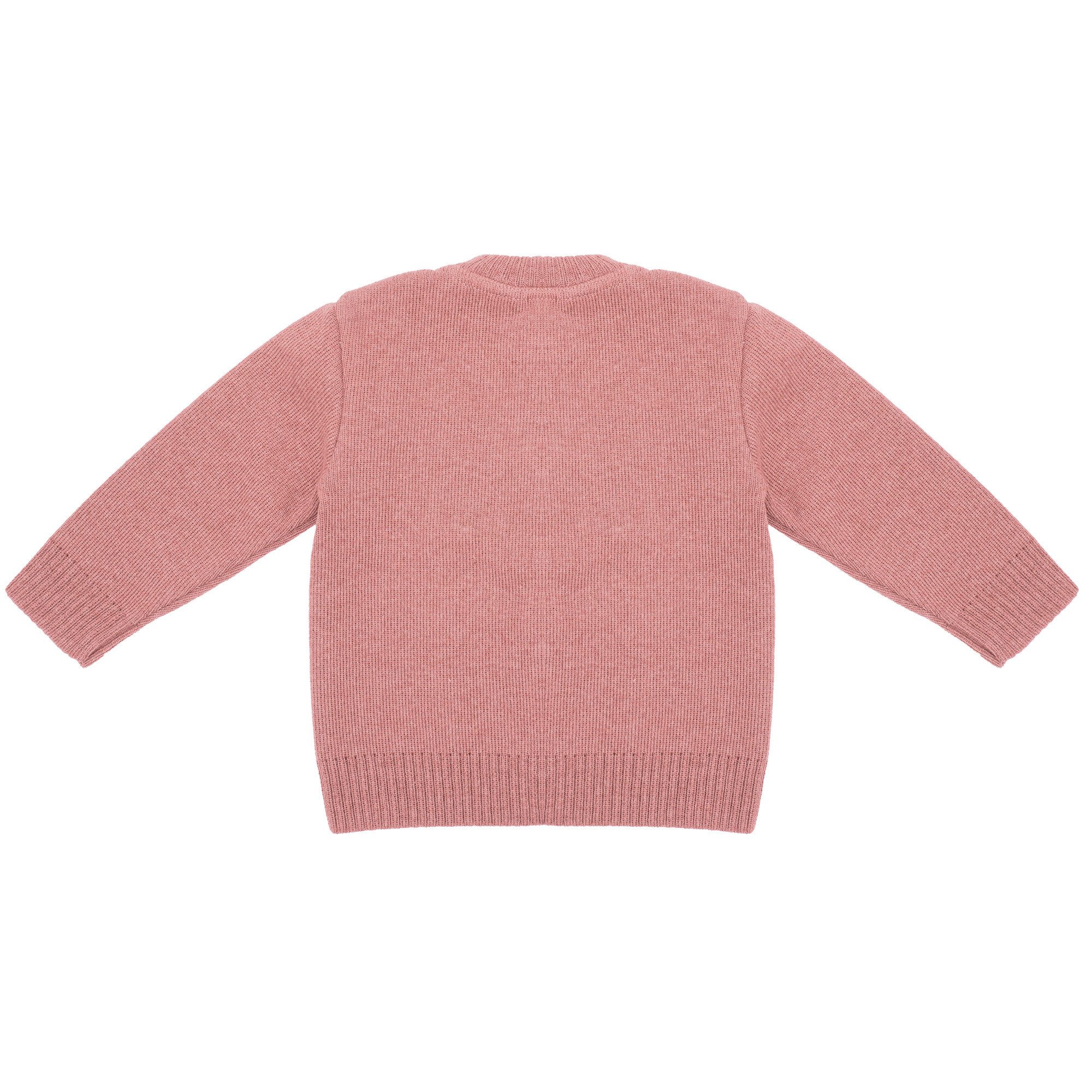 MAXIMO Fleecejacke GOTS MINI-Strickjacke, RR, Knöpfe (1-St)