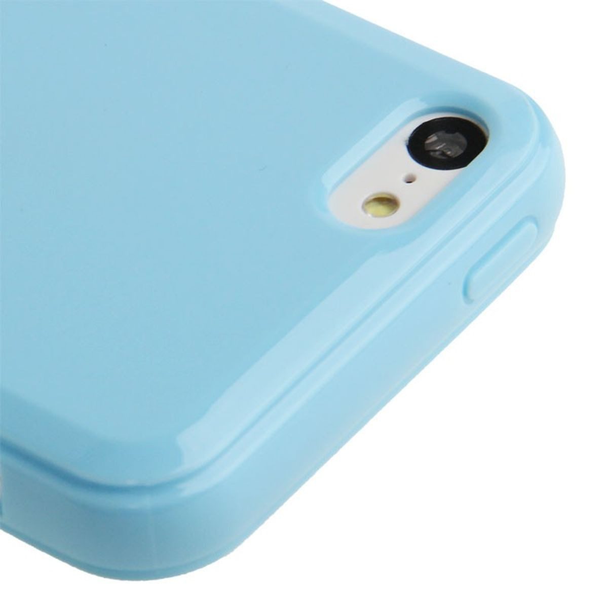 König Design Handyhülle Apple iPhone 5c, Apple iPhone 5c Handyhülle Backcover Blau