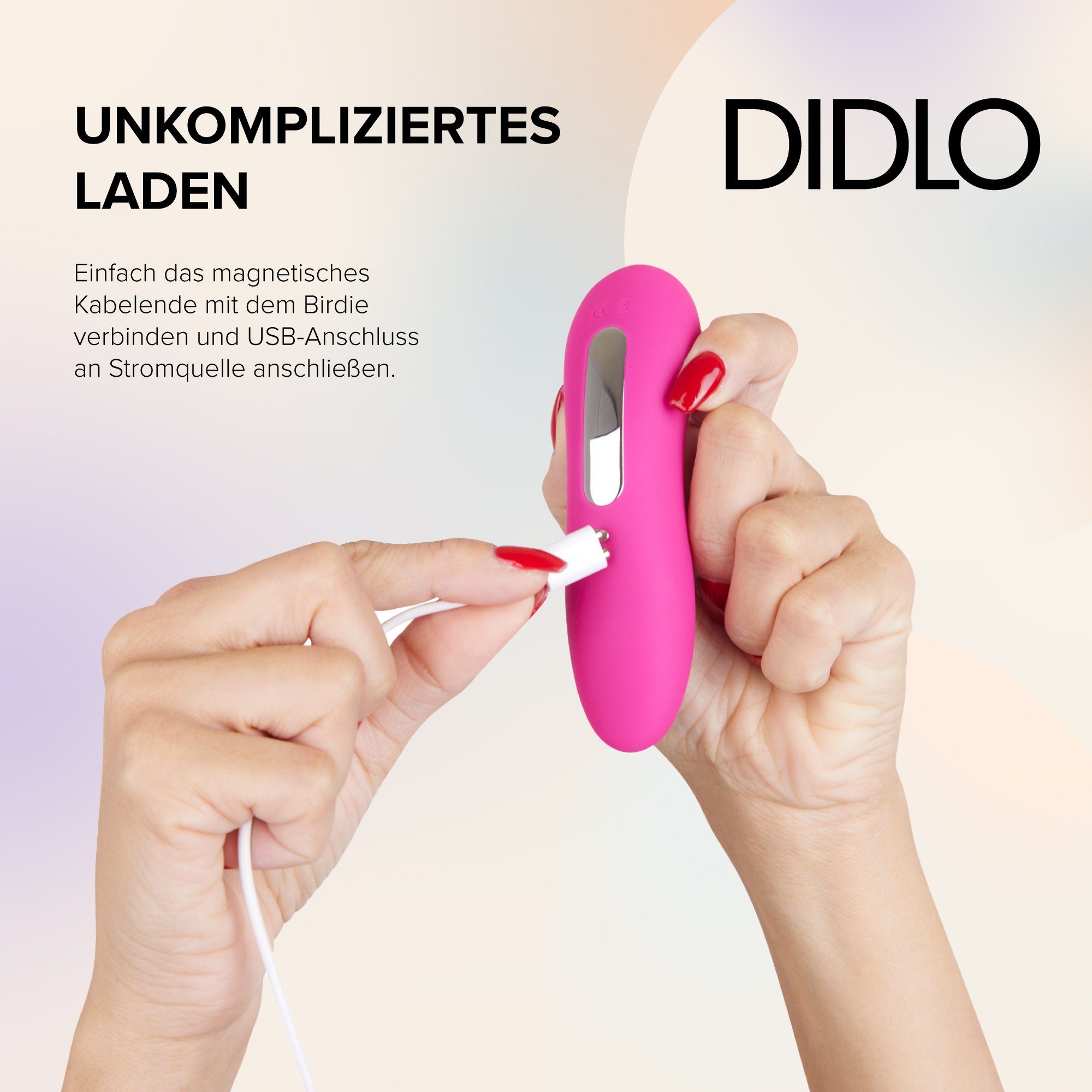 pink Klitoris mit DIDLO Stimulator Klitoris-Stimulator, Saugfunktion
