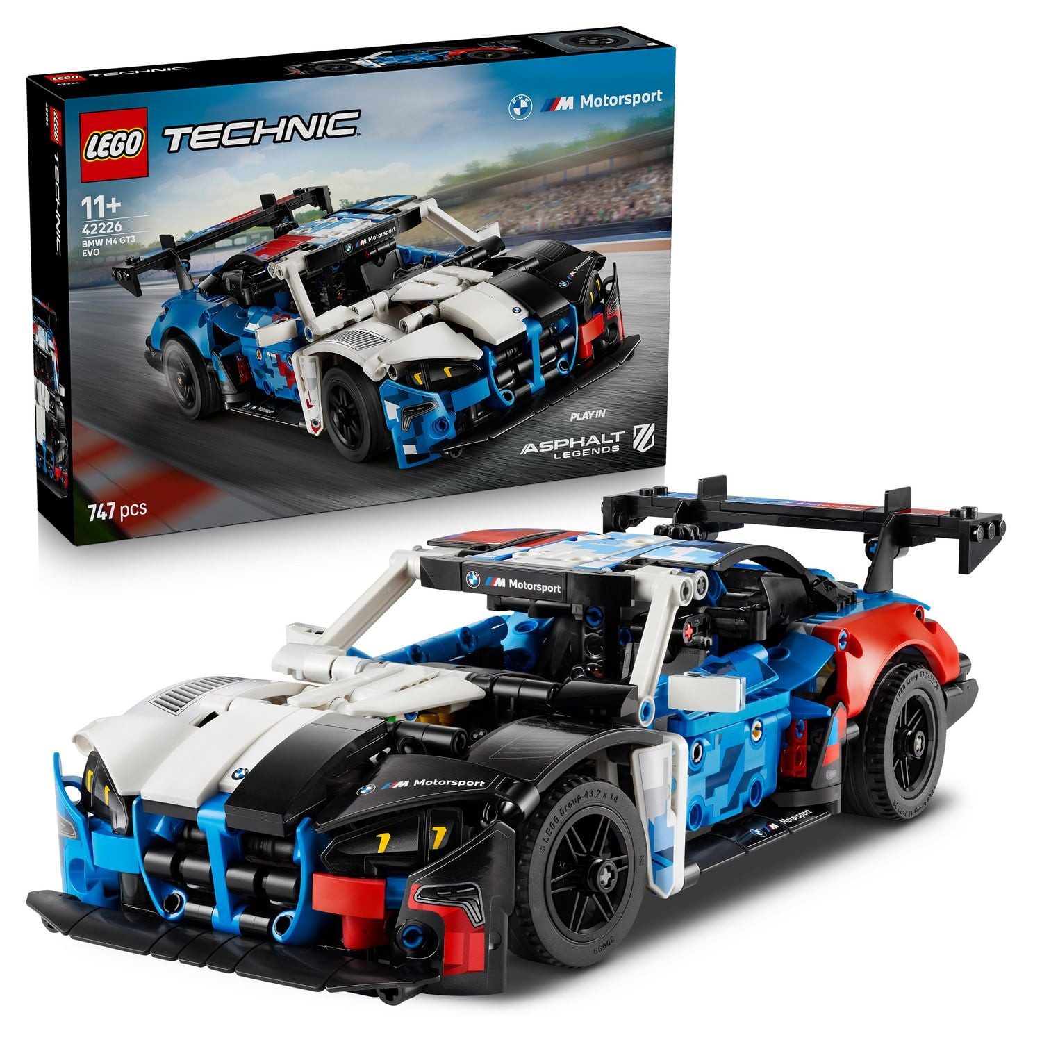LEGO Technic 42226 BMW M4 GT3 EVO Rennwagen, Spielzeug für Kinder ab 1 Konstruktionsspielsteine