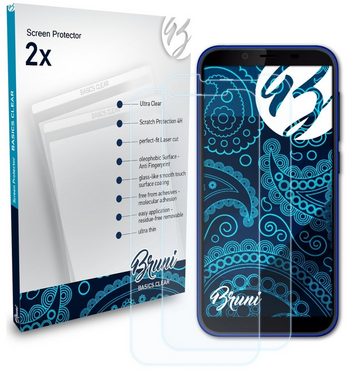 Bruni Schutzfolie Glasklare Displayschutzfolie für Infinity E9, (2 Folien), praktisch unsichtbar