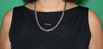 Kiss of Leather Silberkette edle runde Königskette 925 Sterlingsilber Massiv 6 mm 45+55+65cm