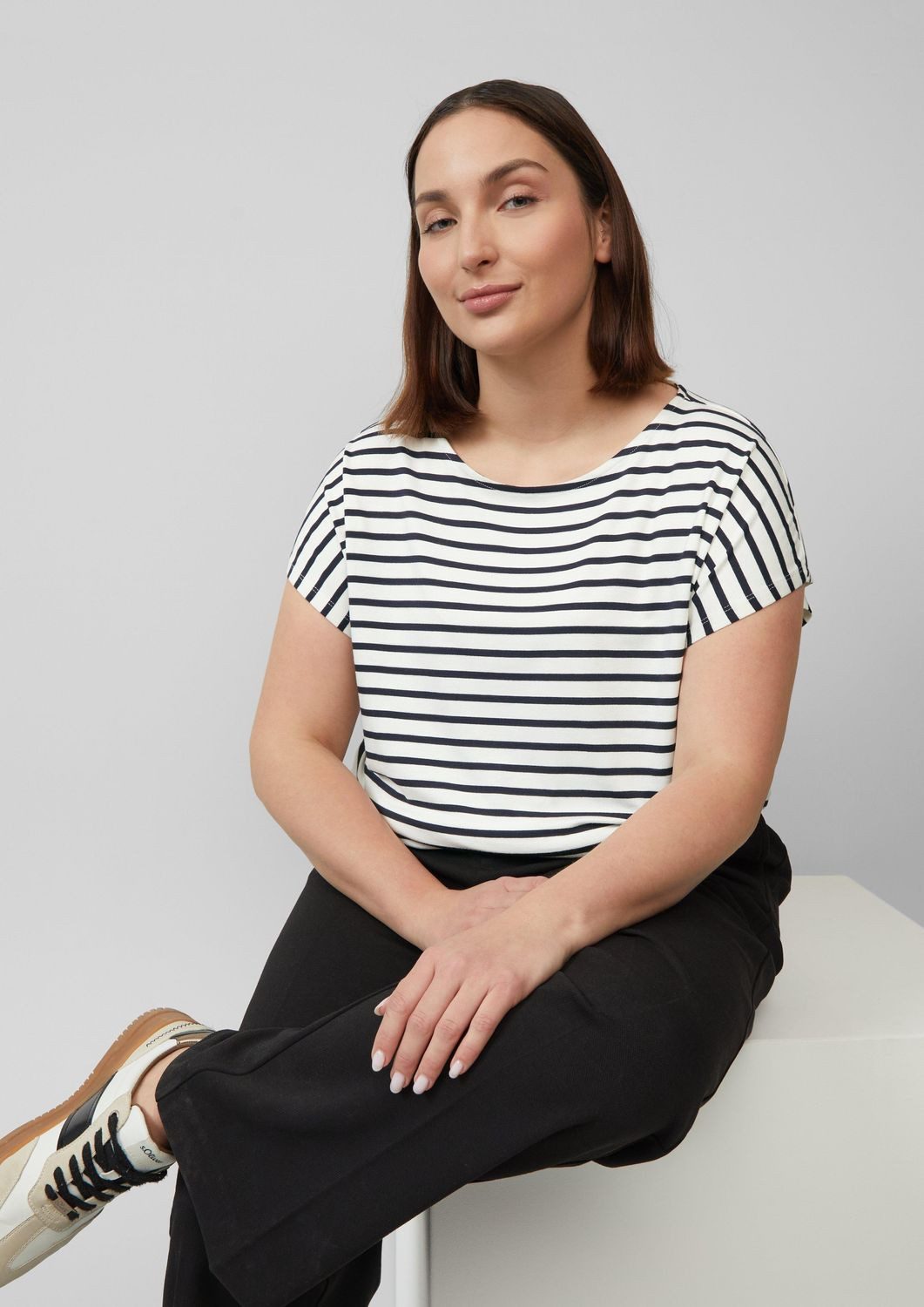 s.Oliver T-Shirt CURVE softer Single-Jersey günstig online kaufen