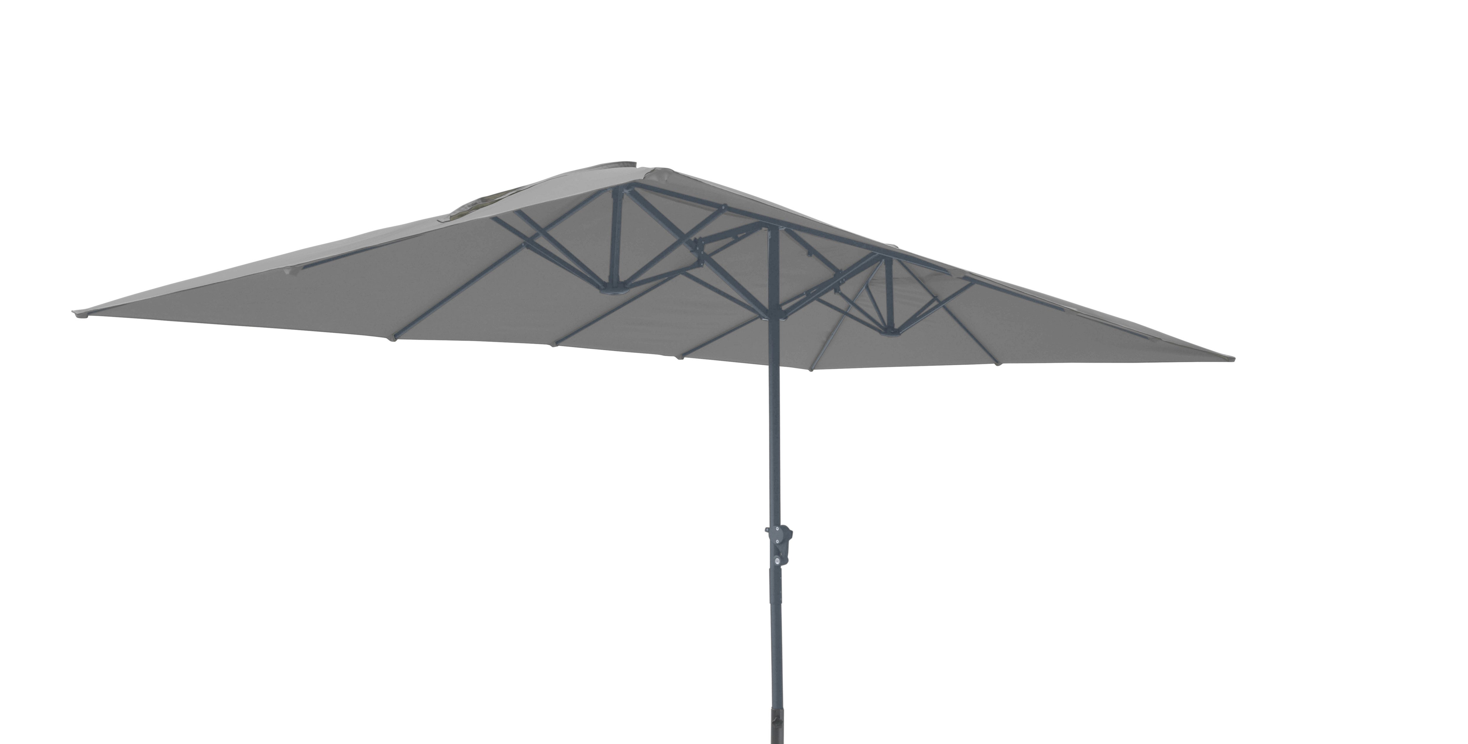 Leco Rechteckschirm Doppelsonnenschirm Rechteckschirm Partyschirm rechteckig, LxB: 460x460 cm, Ohne Schirmständer, 460 x 270 x 247 cm