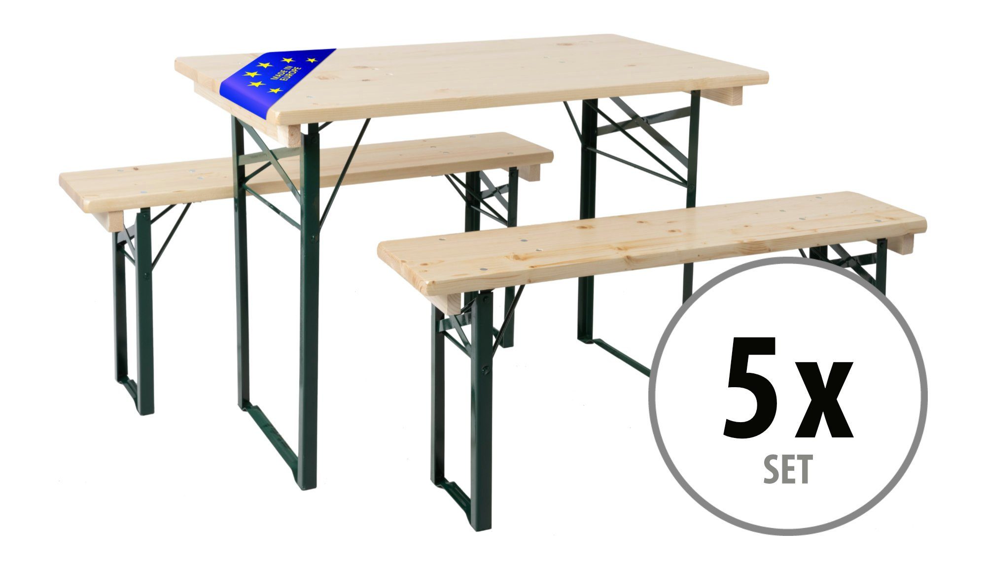 Stagecaptain Bierzeltgarnitur BBEU-110 Sitzgarnitur für Balkon günstig online kaufen