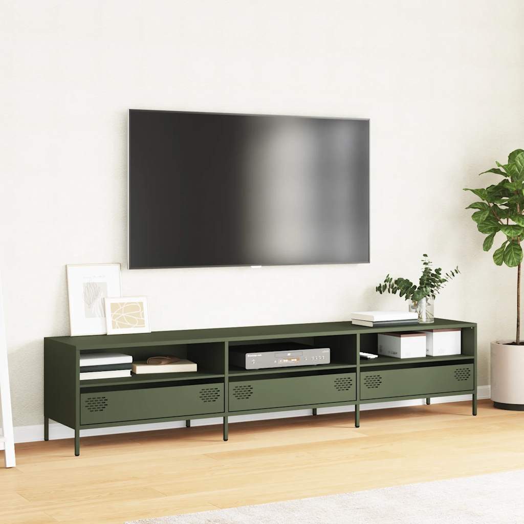 vidaXL TV-Schrank TV-Schrank Olivgrün 202x39x43,5 cm günstig online kaufen