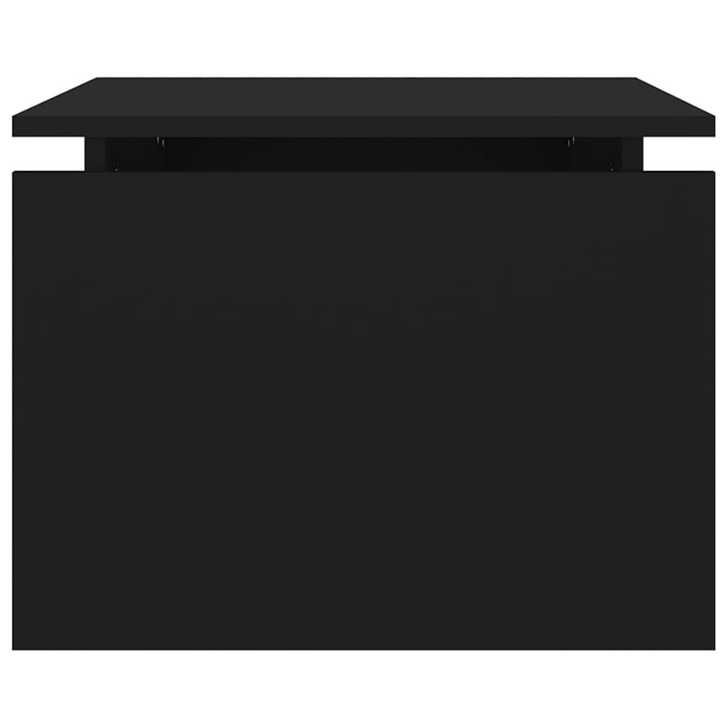 Couchtisch Spanplatte 68x50x38 cm Schwarz furnicato