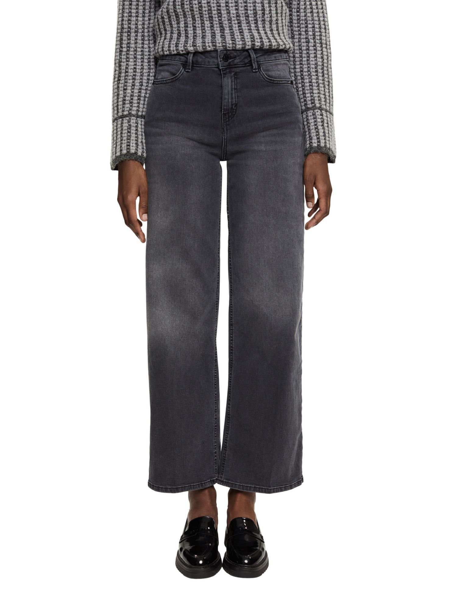 Esprit Collection High-Rise-Jeans Bein 7/8-Jeans weitem mit