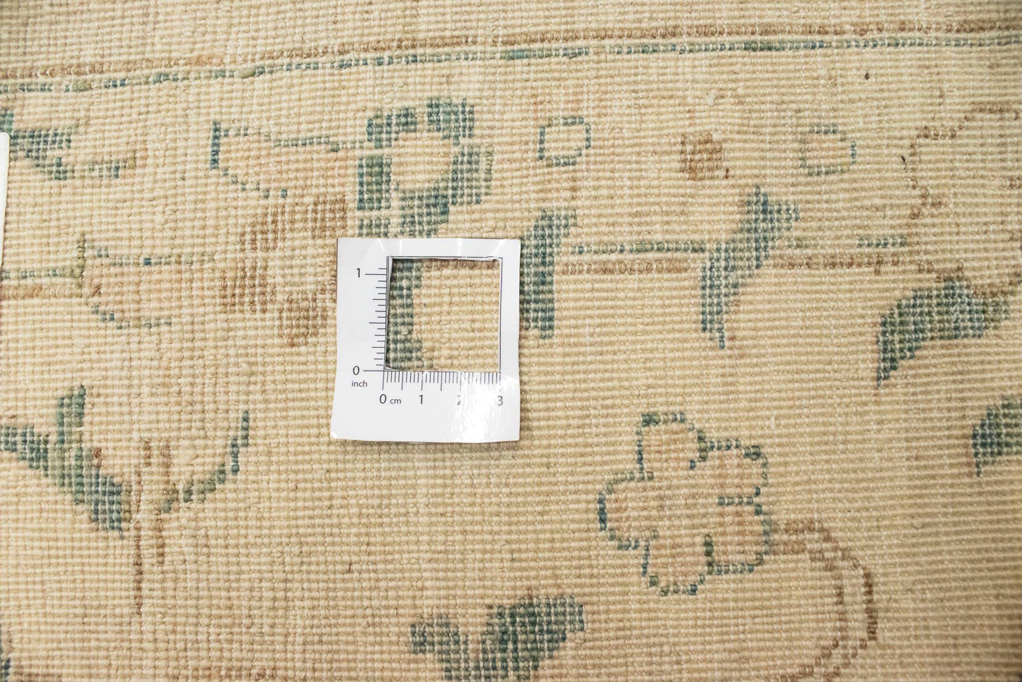 rechteckig, - morgenland, Handgeknüpft, Täbriz Einzelstück 272 - Perser - mm, Zertifikat Orientteppich mit 10 cm beige, Wohnzimmer, Höhe: 353 x