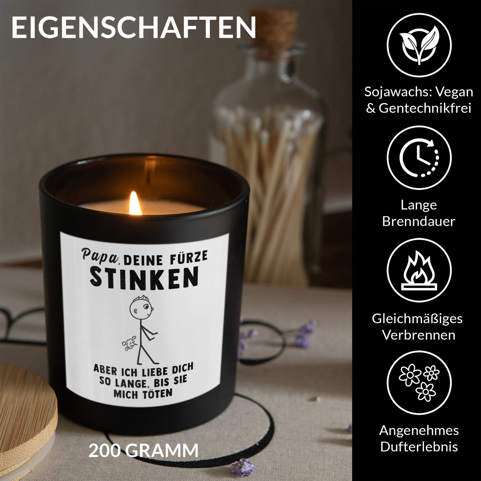 22Feels Duftkerze Deko Papa Geschenk v. Sohn Vater Deine Fürze Stinken Vate günstig online kaufen