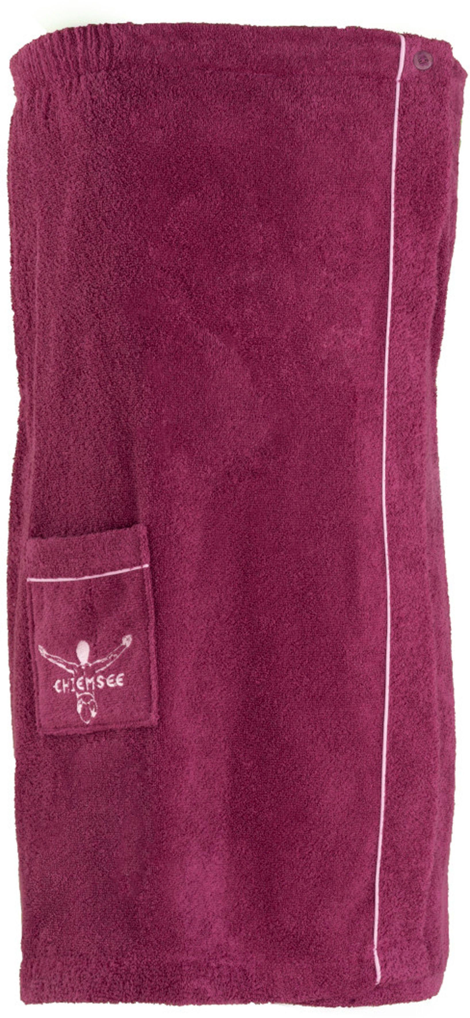 Knöpfe, der Chiemsee Kurzform, Damen Venice, Saunakilt Kilt Logostickerei Chiemsee Tasche Baumwolle, auf