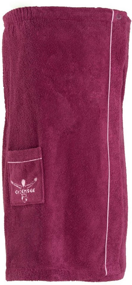 Chiemsee Kilt Chiemsee Damen Saunakilt Venice, Kurzform, Baumwolle, Knöpfe,  Logostickerei auf der Tasche