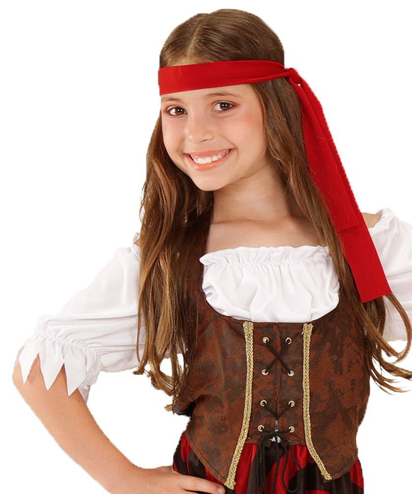 Karneval-Klamotten Piraten-Kostüm Freibeuter Piratin Mädchen Piratenbraut, Kinderkostüm Seeräuber Mädchen Pirat