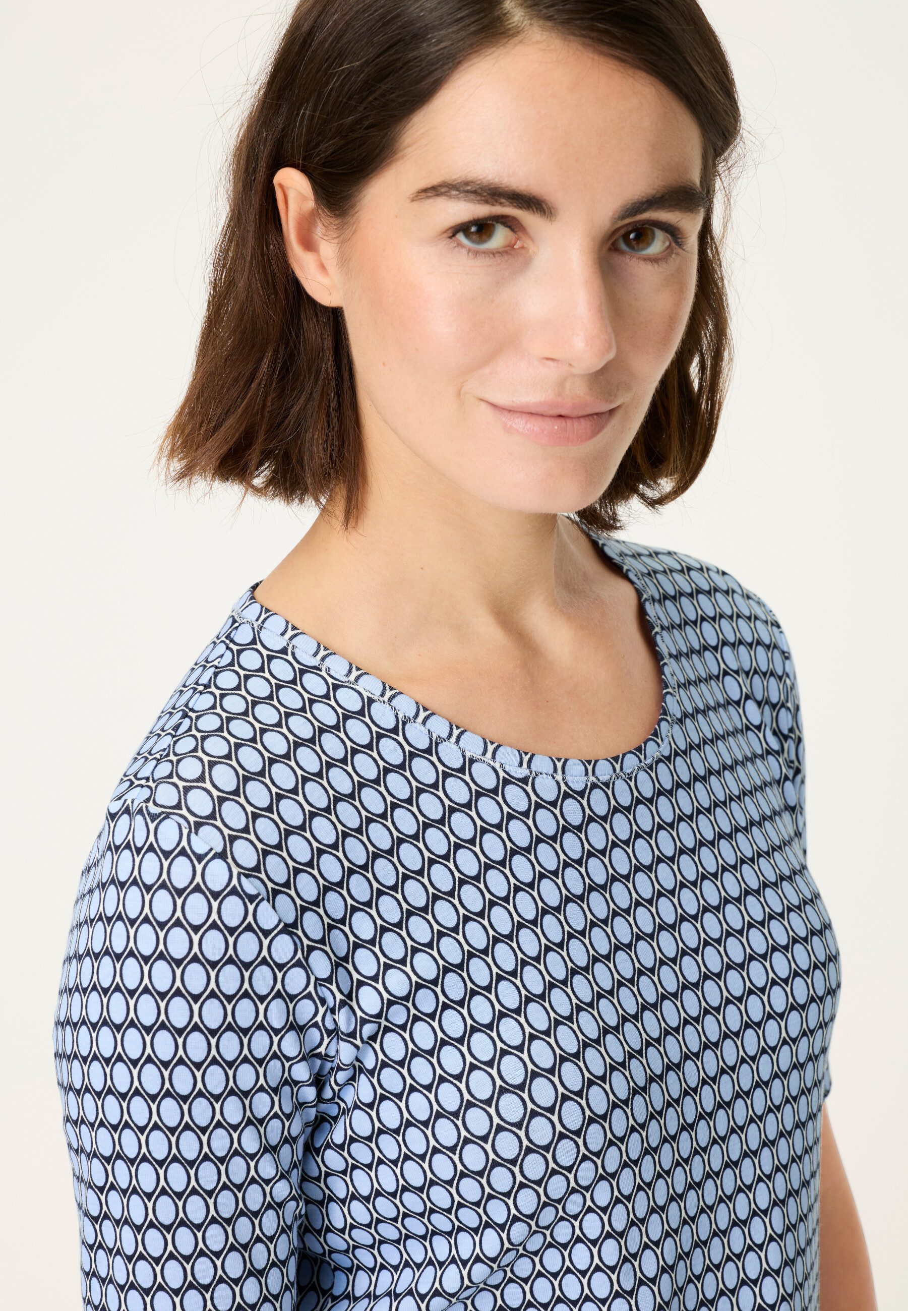 Olsen Shirt mit Allover-Dessin
