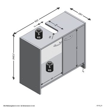 FMD Waschbeckenunterschrank Marbella