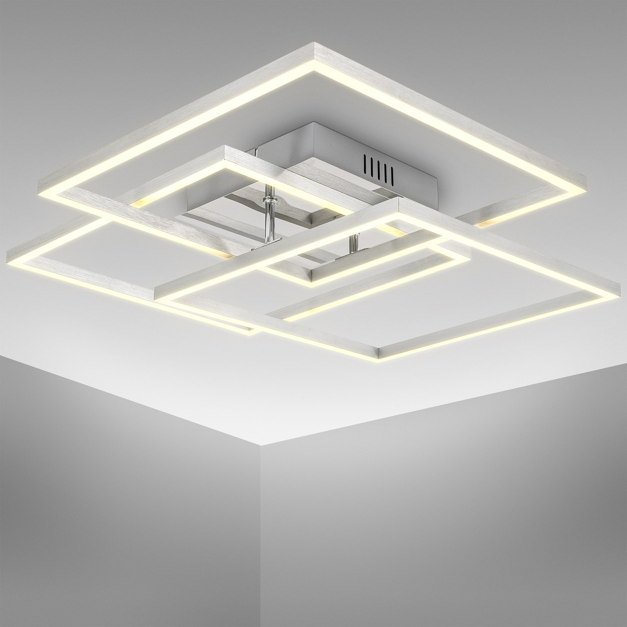 Deckenleuchte LED Wand- und Deckenleuchte, chrom-alu, LED/40W