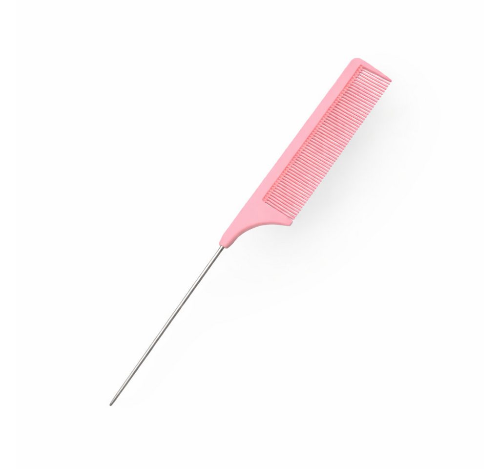 HC Haarkamm Rattenschwanz,Trennkamm Kamm mit Metallspitze In Verschiedenen Farben, (Packung), feine Metallspitz, ideal für Extensions und Flechtfrisuren