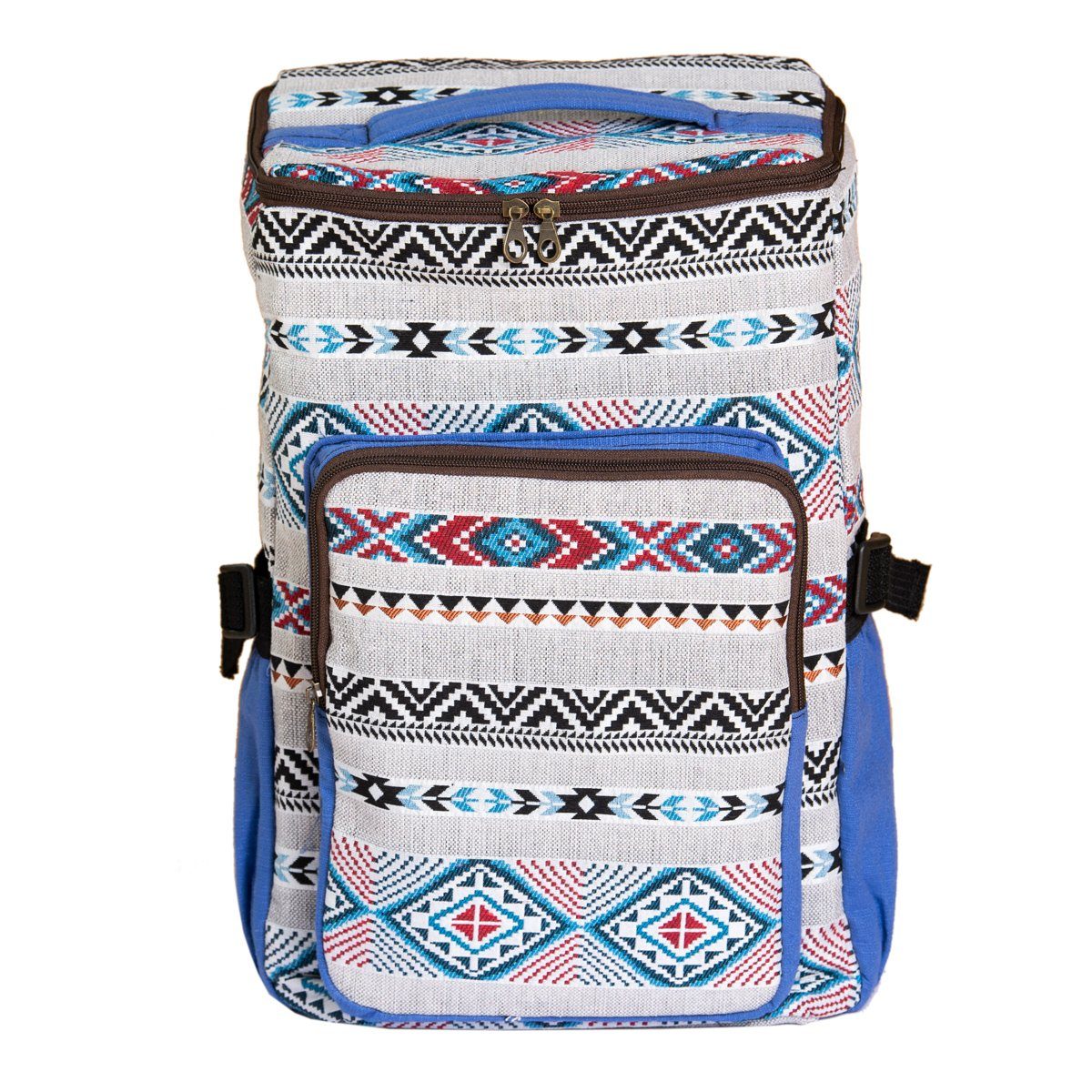 PANASIAM Freizeittasche Rucksack im Webdesign aus fester Baumwolle auch als Sporttasche, Schulrucksack oder kleine Reisetasche tragbar Sportrucksack