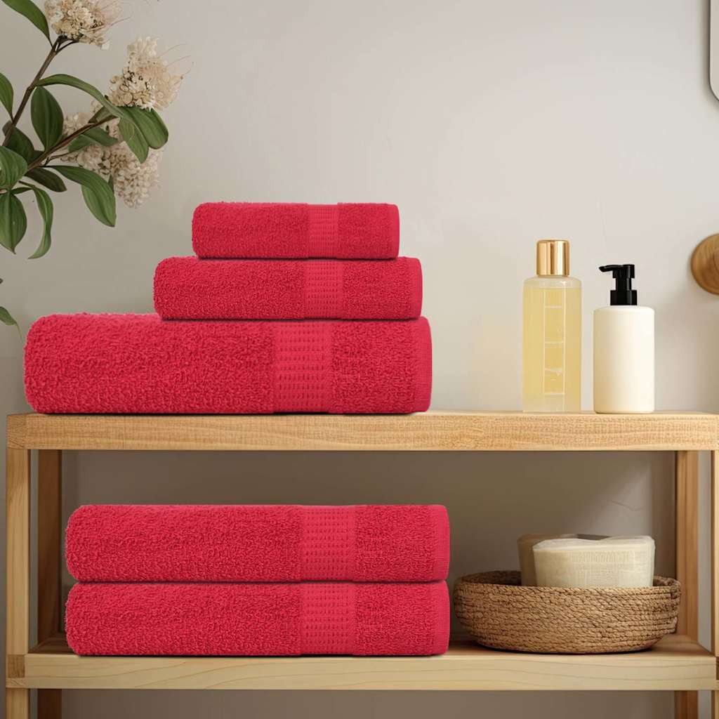 vidaXL Handtuch Badetücher 10 Stk. Rot günstig online kaufen