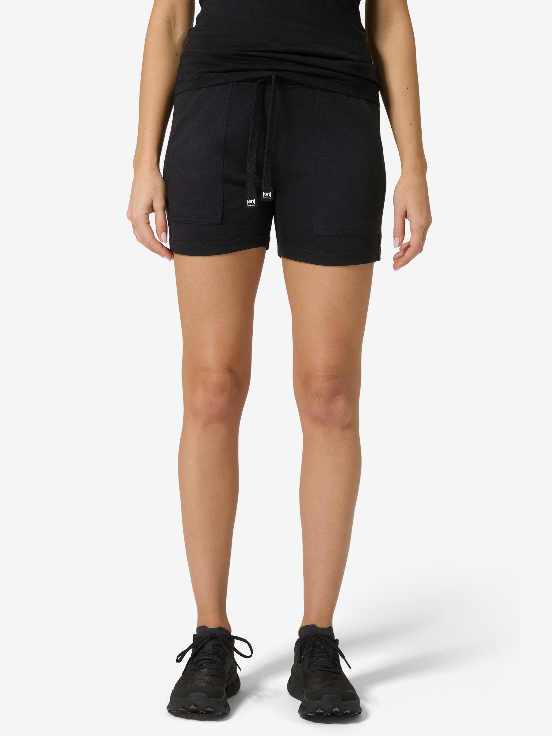 SUPER.NATURAL Shorts für Damen, nachhaltig, Merino BIO SHORTS atmungsaktiv, casual
