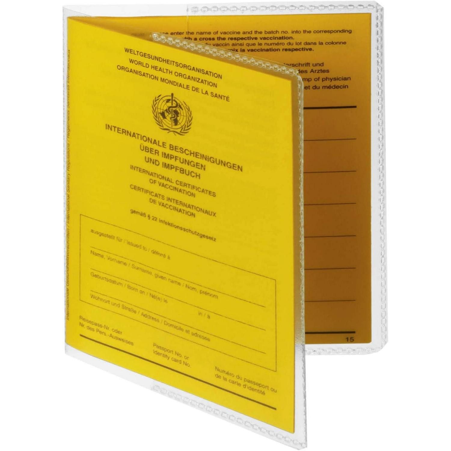 DURABLE Etui 10x DURABLE Impfpasshülle 196 x 134 mm transparent