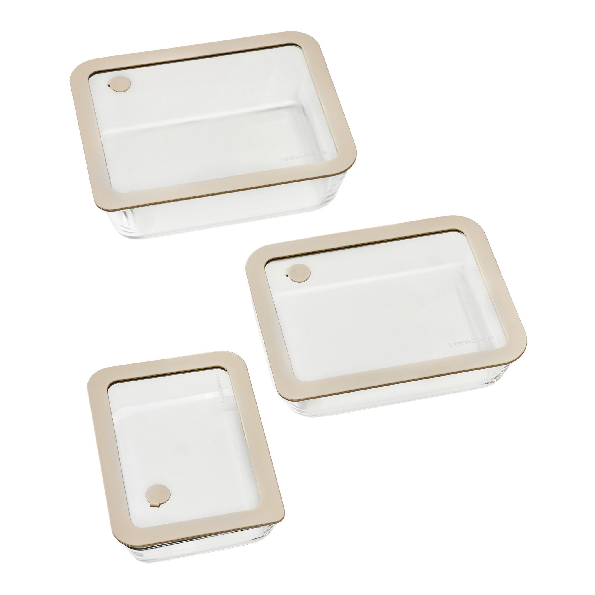 Lieblingsglas Frischhaltedose Frischhaltedosen, Eckig, Set, Brotzeitdose, Lunchbox