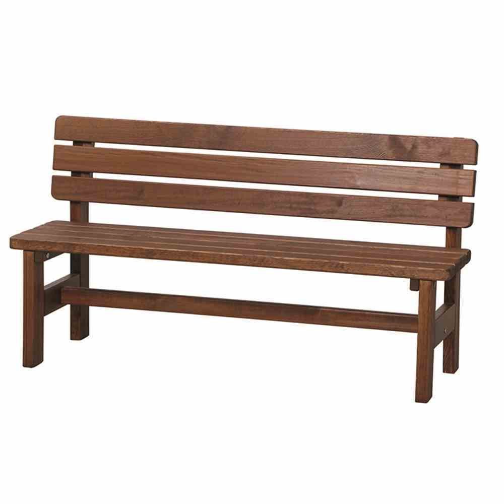 Siena Garden Gartenbank Tessin Bank 150 cm, braun Kiefernholz