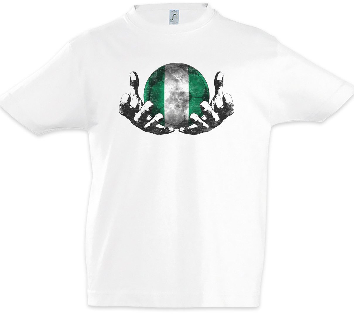 Print-Shirt Nigeria Football Magic Ball Kinder T-Shirt Nigerien Nigerianisch