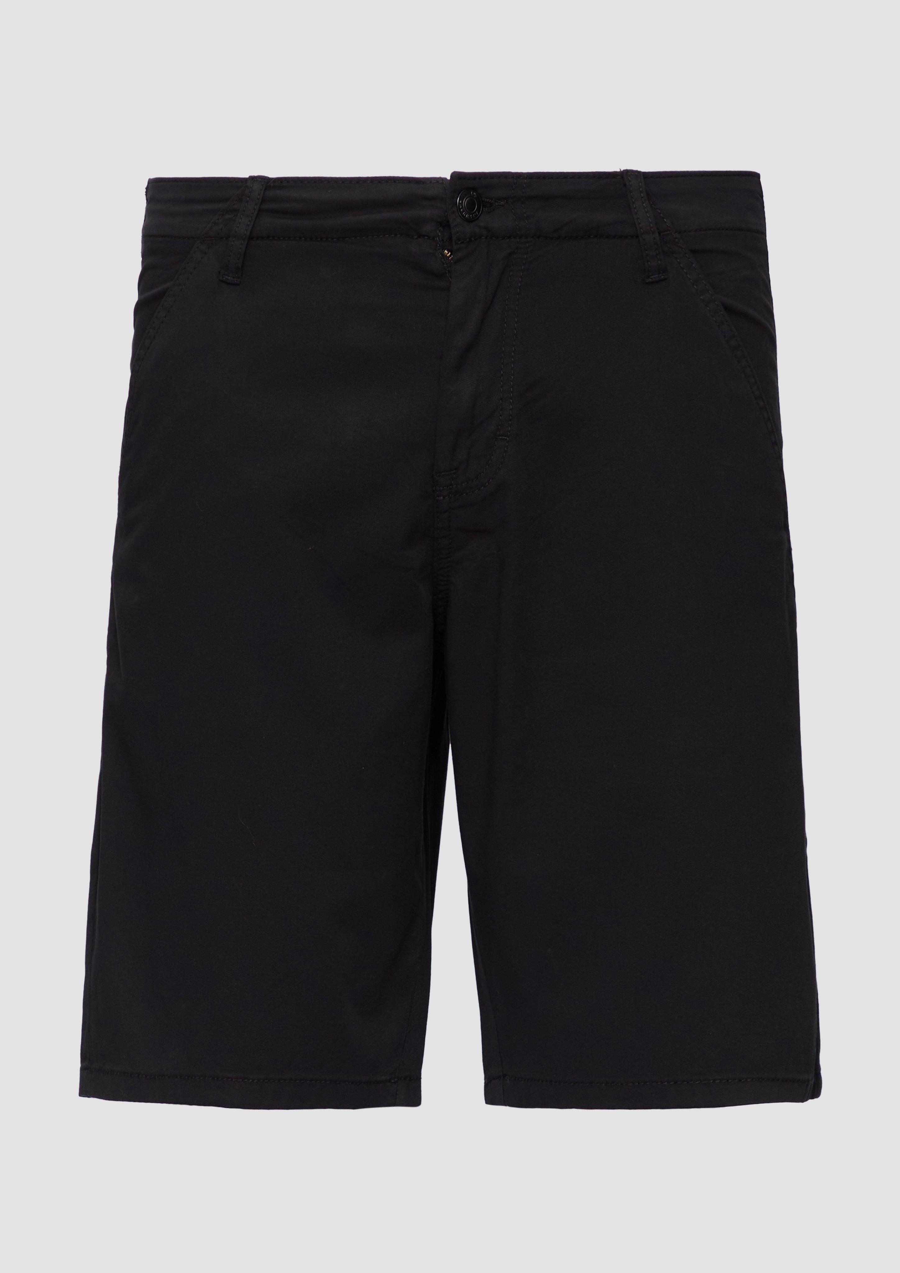QS Cargoshorts Chino-Shorts aus Baumwollmix Waschung