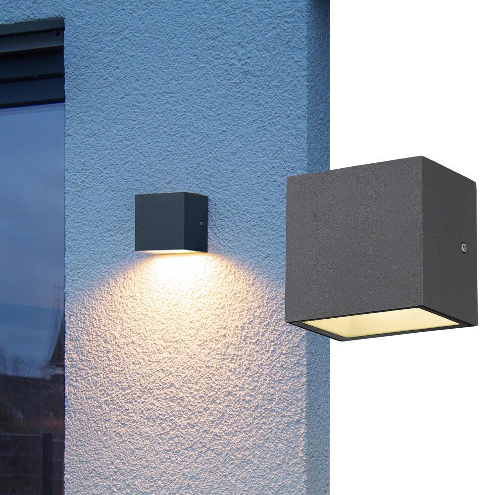 SLV Außen-Wandleuchte LED Wandleuchte Sitra IP44, LED