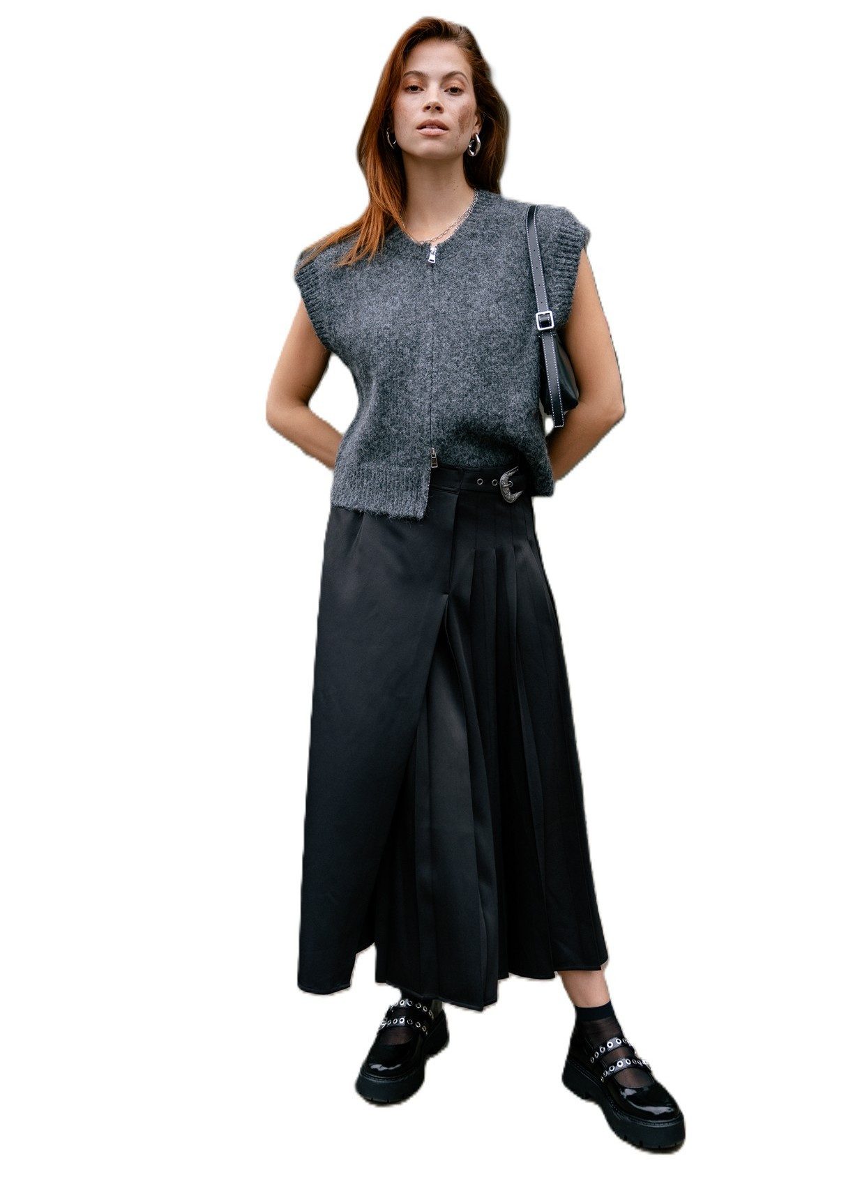 Freeman T. Porter Midirock Jaylo Plain - Asymmetrischer Rock günstig online kaufen