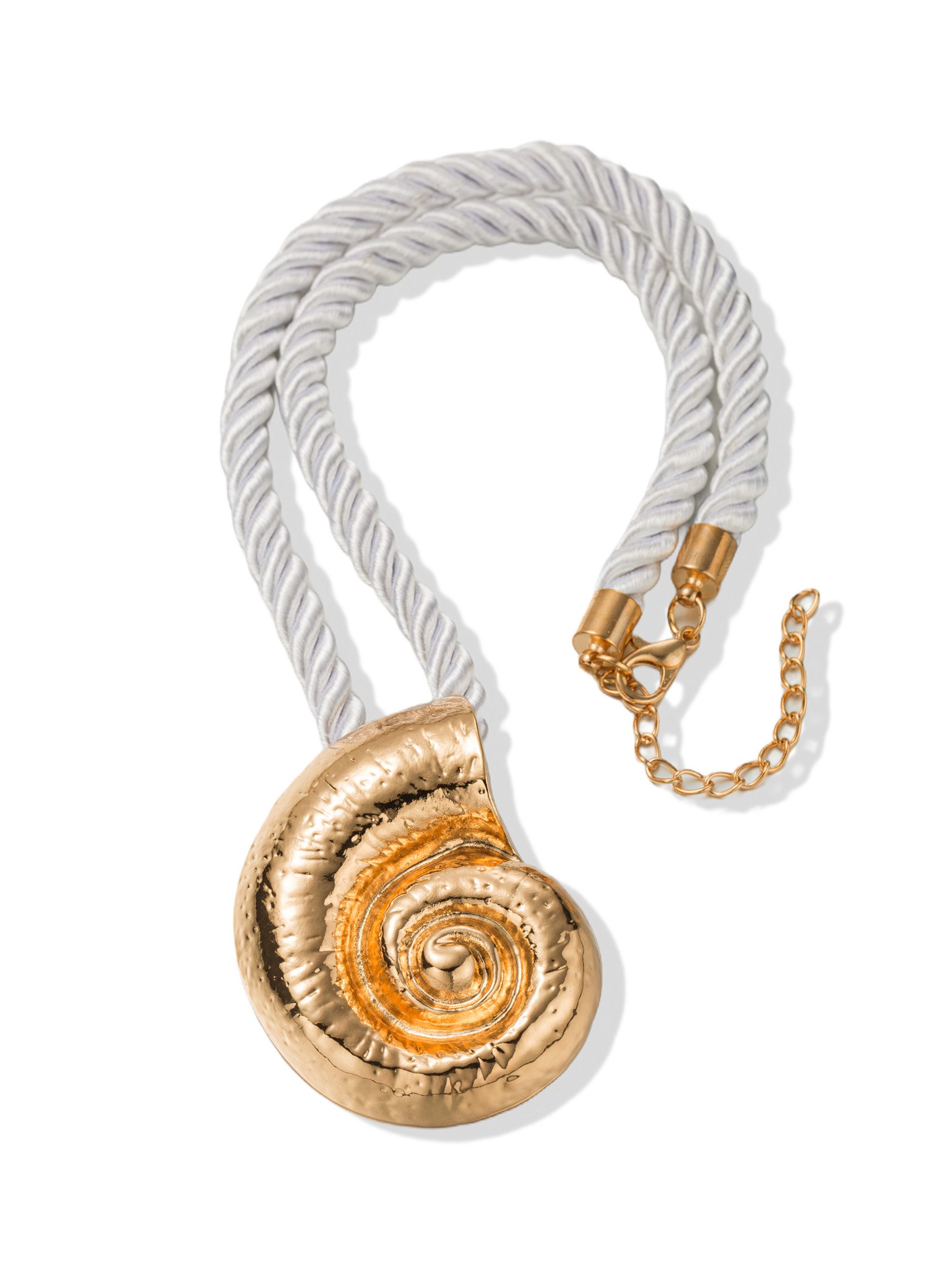 Aniston JEWELRY & WATCHES Kette mit Anhänger Schmuck Geschenk Edelstahl Halsschmuck Kordel Schnecke, Made in Germany