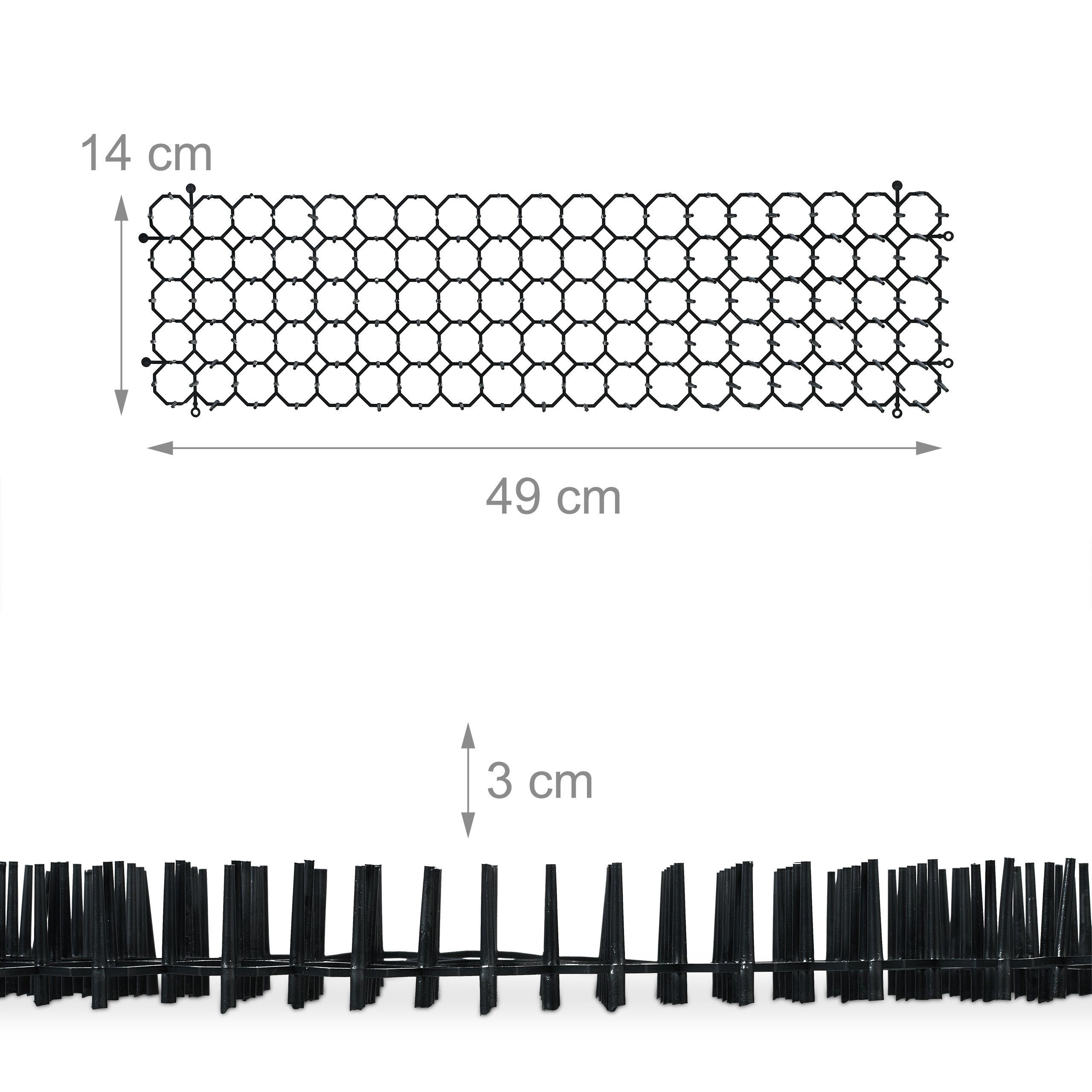 relaxdays Dornengitter 12er Set, 14x49x3 cm
