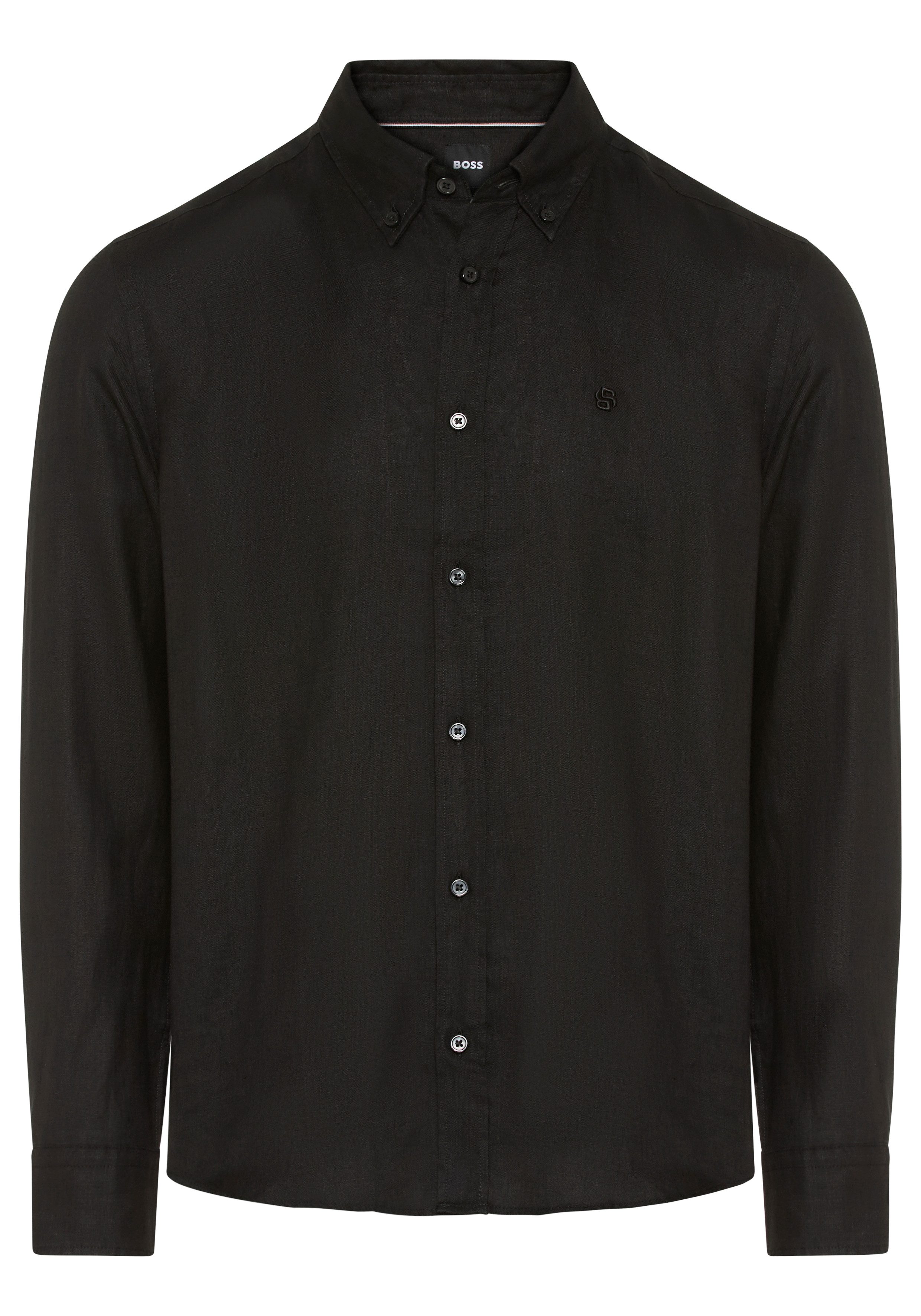 BOSS Leinenhemd LIAM 100% Seide Premium mit Button-Down-Kragen, regular fit günstig online kaufen