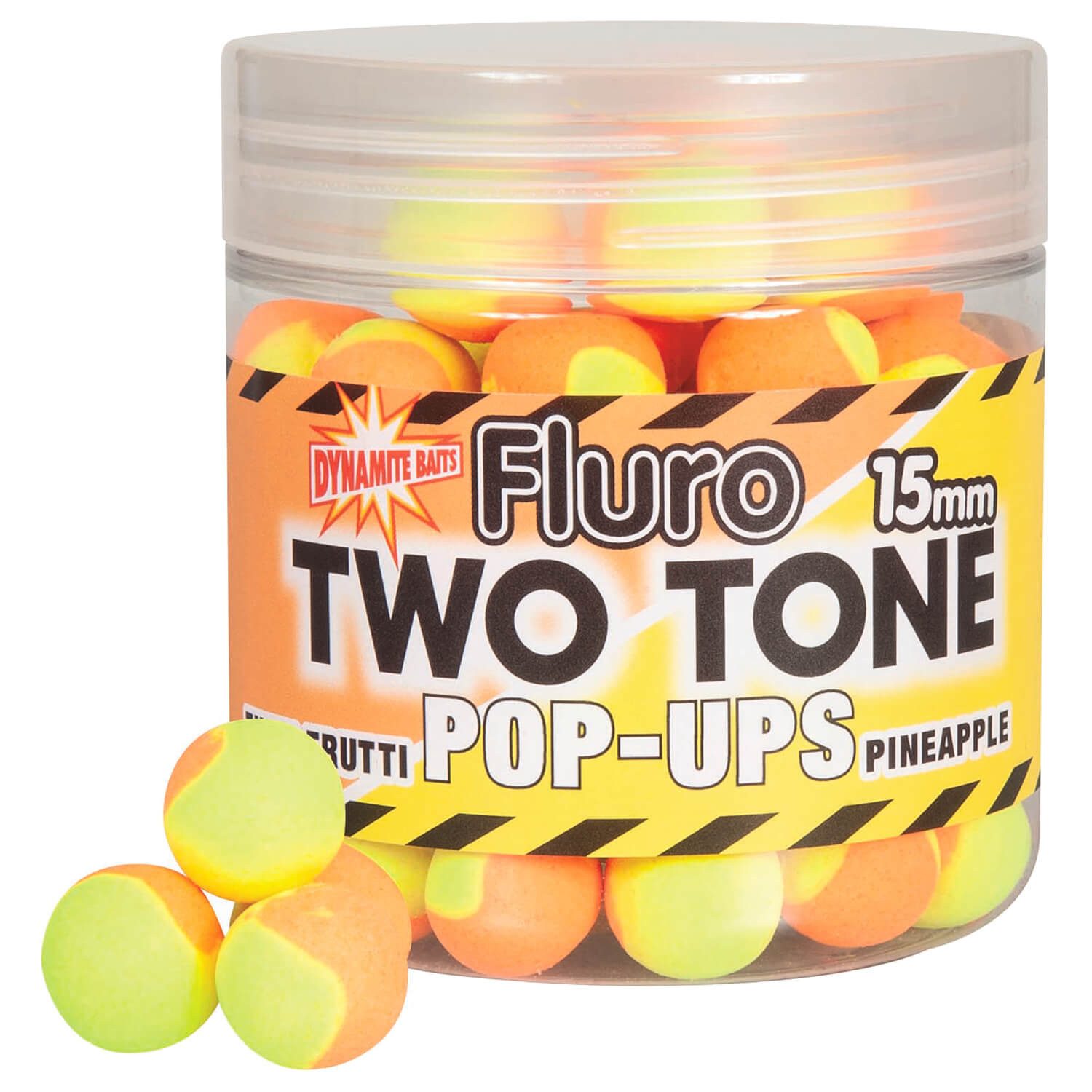 Kunstköder Dynamite Baits Fluro Two Tone Pop Ups 15mm