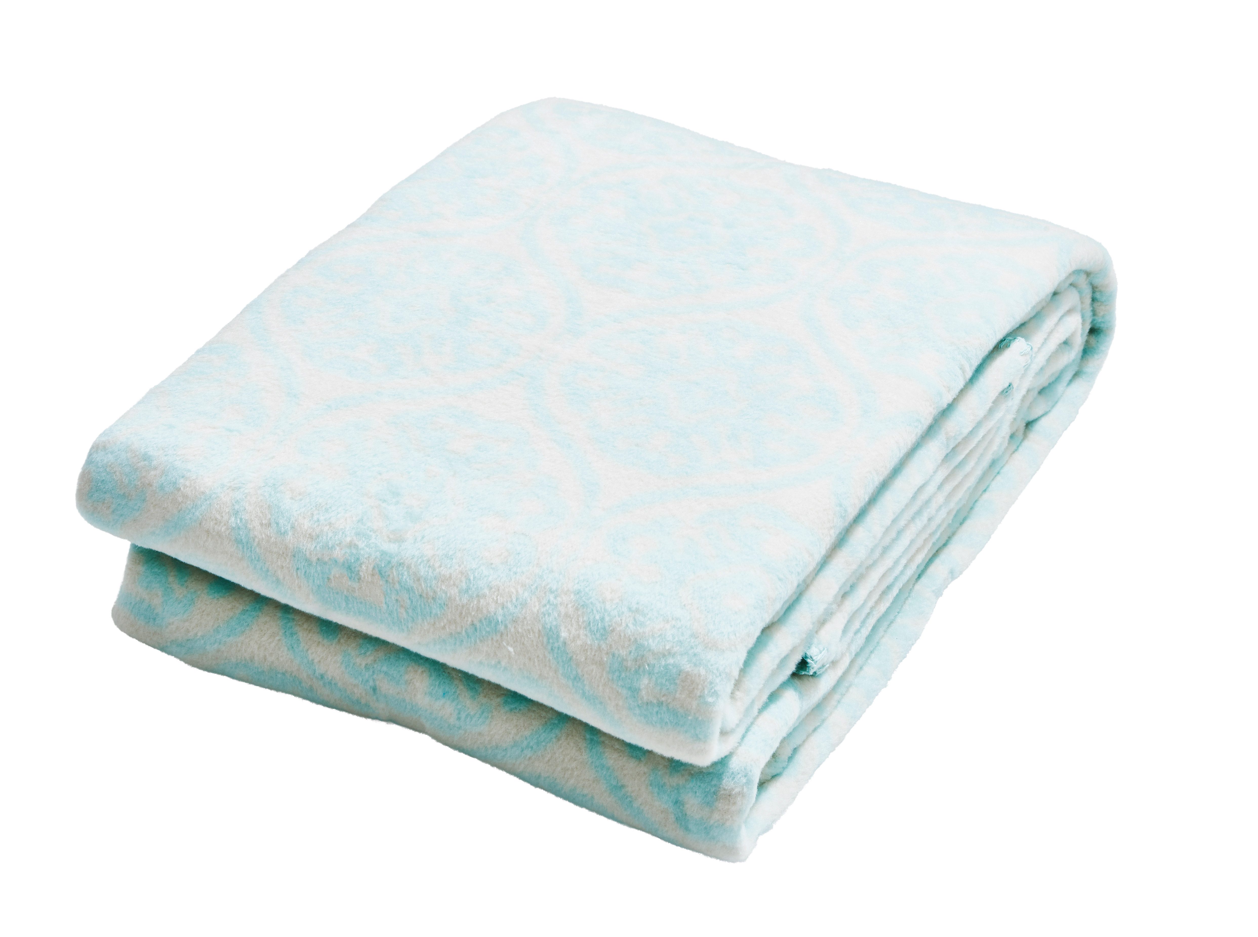 Wohndecke Kuscheldecke Florenz Mint mit Muster 150x200cm, done.® the orange difference