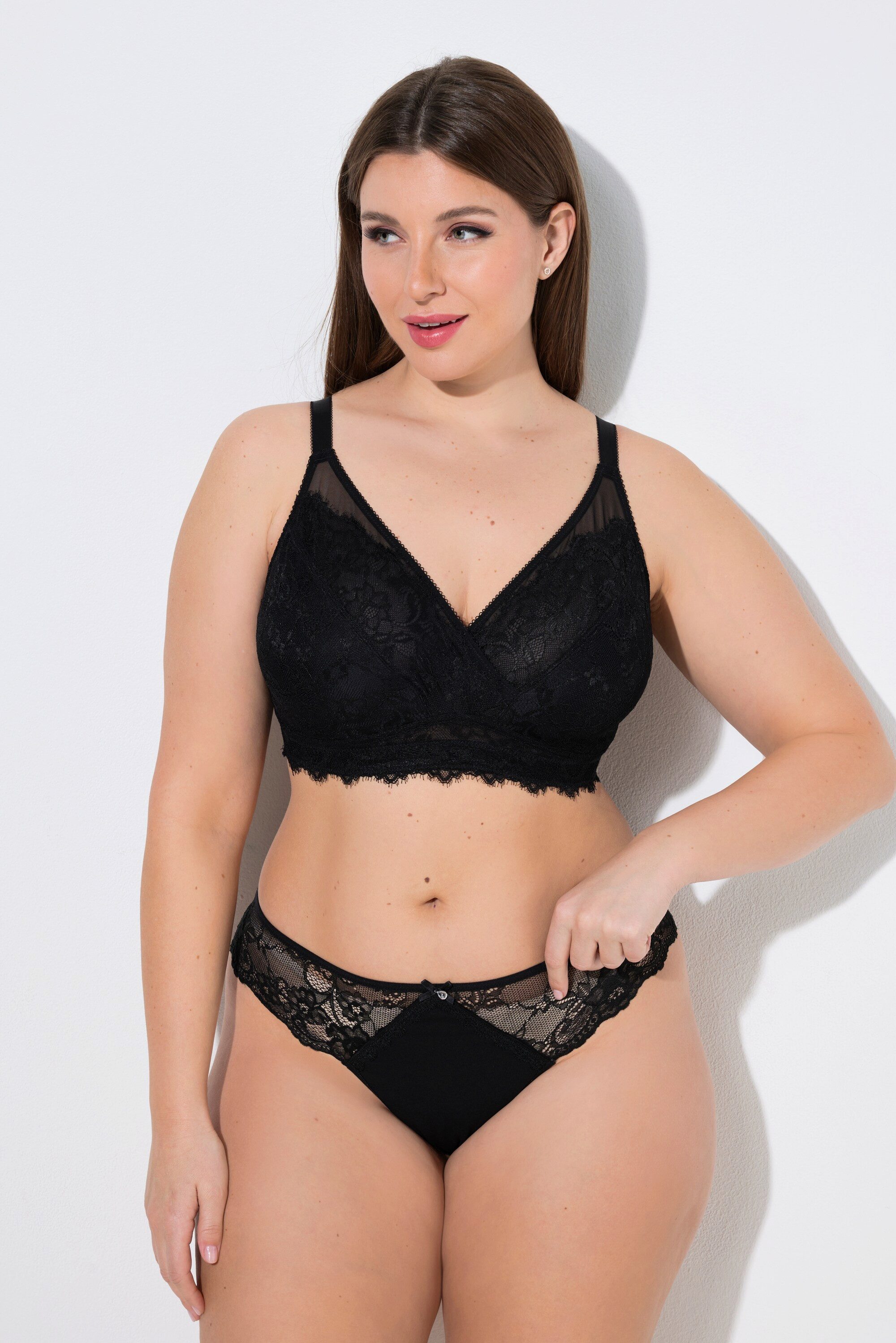 Ulla Popken Soft-BH Bralette Spitze ohne Bügel