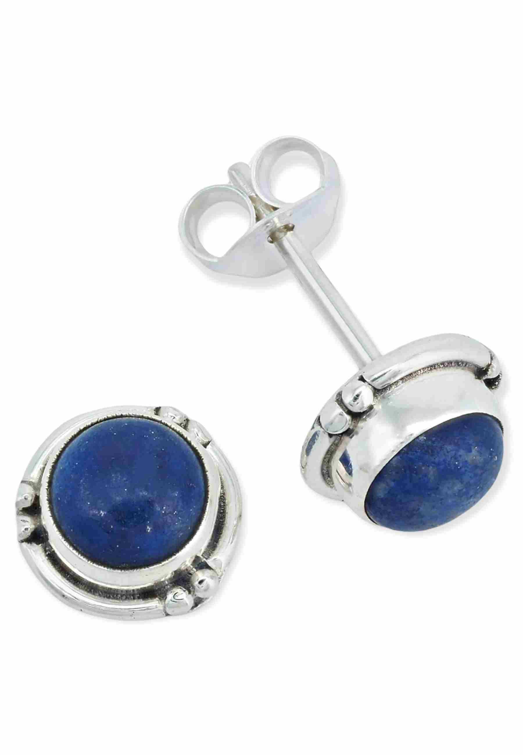 mantraroma Paar Ohrstecker LITANG aus 925 Silber mit Lapis Lazuli (Paar, Pa günstig online kaufen