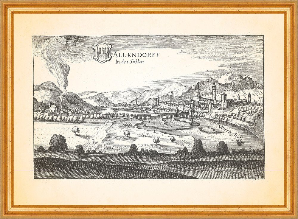 Kunstdruck Allendorff Bad Sooden-Allendorff Gradierwerk Rothestein Merian 0001 Ge