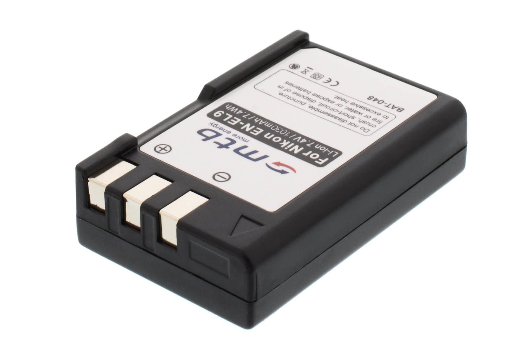 mtb more energy EN-EL9 / EN-EL9a kompatibler Akku für Nikon Kamera-Akku kompatibel mit Akku-Typ Nikon EN-EL9 1030 mAh (7,4 V)