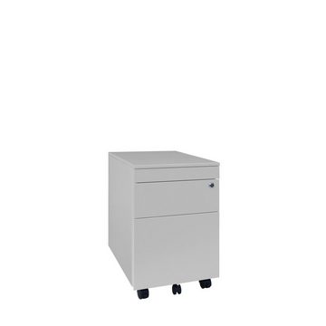 Steelboxx Rollcontainer Bürocontainer mit Hängeregistratur für DIN A4 Mappen 62x40x59cm, (1 St), Komplett verschweißt und montiert - keine Montage erforderlich