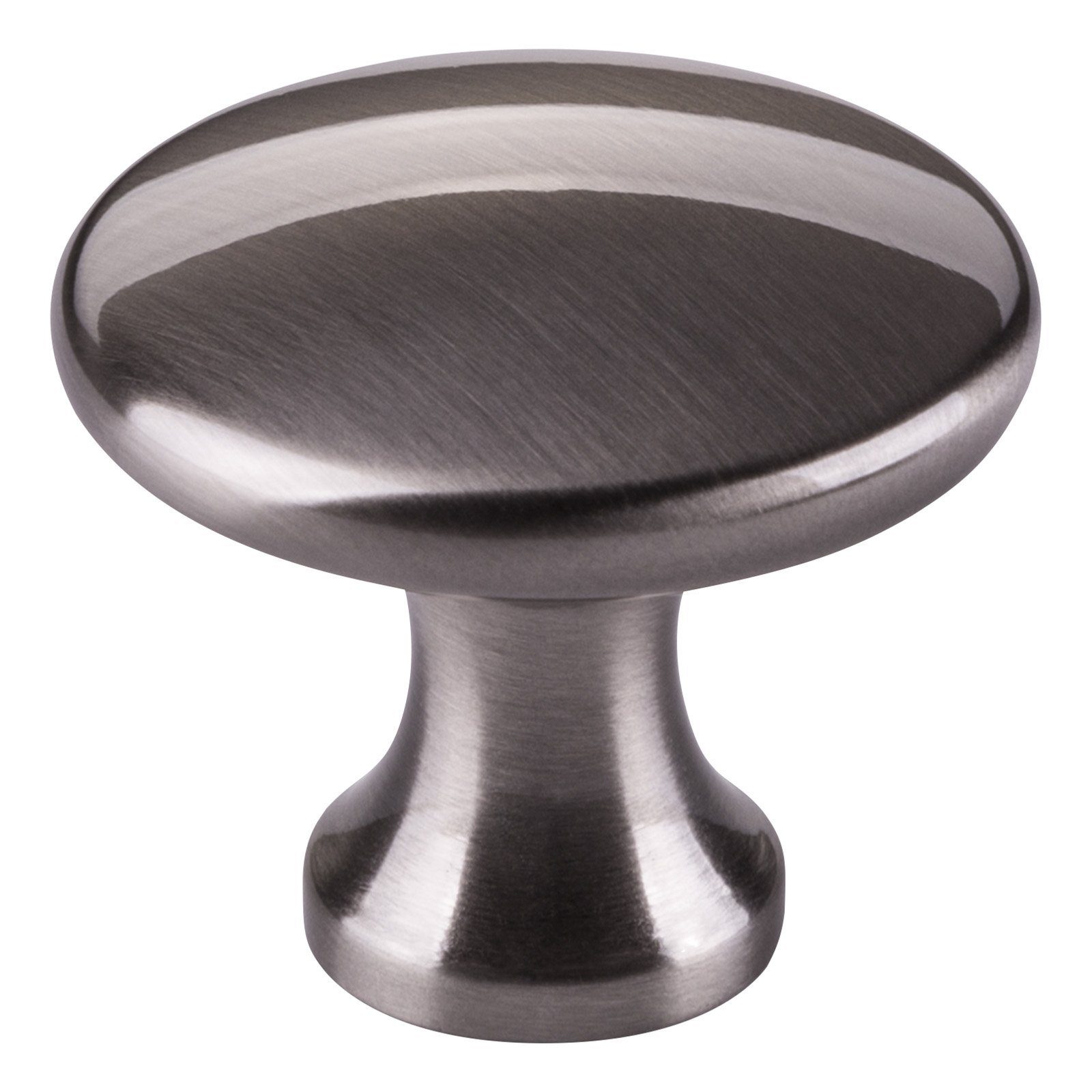 SO-TECH® Möbelknopf Schrankknopf DENISE Ø 29 mm Höhe 25 mm (1-St), Zinkdruckguss, Edelstahloptik, inkl. Befestigungsschraube